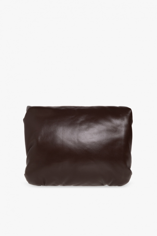 LOEWE セール★ GOYA PUFFER BAG★DARK CHOCOLATE Loewe Goya Puffer Bag in Dark Chocolate | FWRD